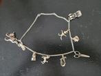 antieke zilveren bedelketting, Sieraden, Tassen en Uiterlijk, Antieke sieraden, Ophalen of Verzenden, Zilver, Ketting
