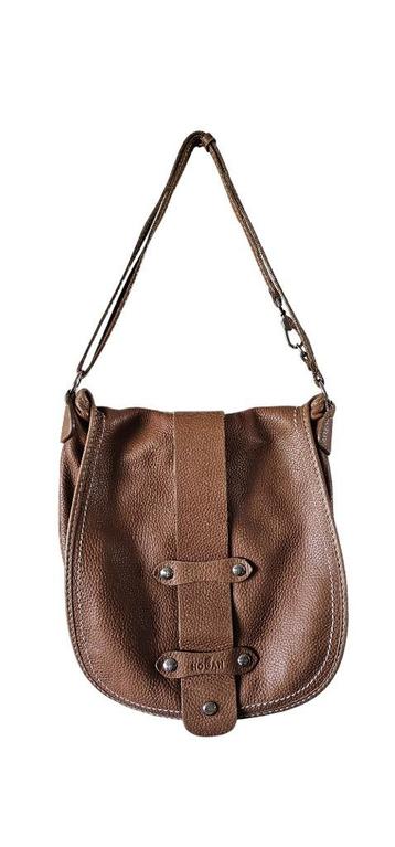 bruine leer schoudertas van Hogan (7424) beschikbaar voor biedingen