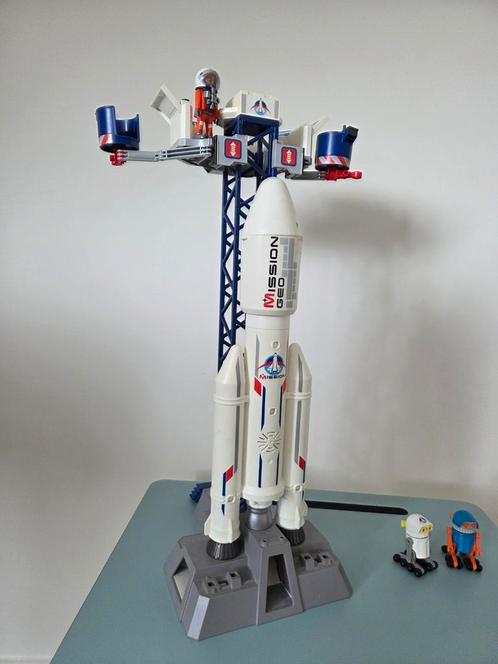 Playmobil raketstation, spaceshuttle, meteoriet, Kinderen en Baby's, Speelgoed | Bouwstenen, Gebruikt, Overige merken, Ophalen