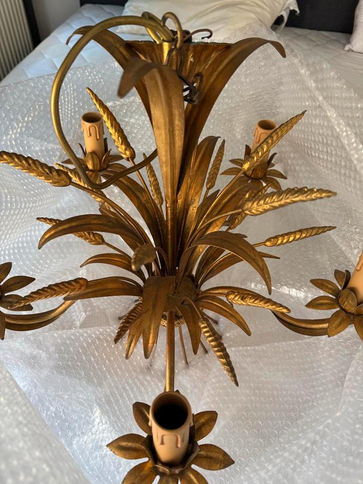 Hans Kogl Korenaar Kroonluchter - Vintage Design Lamp, Antiek en Kunst, Antiek | Lampen, Ophalen of Verzenden