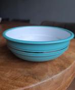 Oude mintgroene emaille kom, Antiek en Kunst, Antiek | Emaille, Ophalen of Verzenden