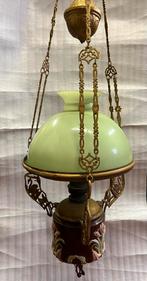 Antieke olielamp omgebouwd tot elektrische lamp, Antiek en Kunst, Ophalen