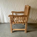 Tuinstoel - met armleuningen - massief teakhout - TTM Wonen, TTM Wonen, Meubels – (Perzische) Tapijten en Woonaccessoires, Twee