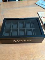 Riverdale horlogebox voor 10 horloges, Ophalen of Verzenden, Gebruikt, Zwart, Hardcase