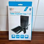 Tablet Bluetooth azerty toetsenbord in hoes, Computers en Software, Ophalen, Nieuw, Bescherming voor- en achterkant