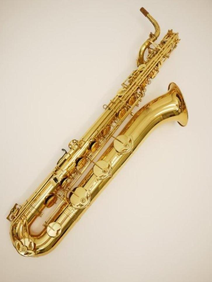 Jupiter JBS 793 Bariton Saxofoon, Muziek en Instrumenten, Blaasinstrumenten | Saxofoons, Gebruikt, Bariton, Met koffer, Ophalen