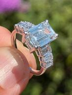 Prachtige witgouden ring/ diamanten 5.08ct! IGI certificaat!, Wit, Nieuw, Ophalen of Verzenden, 17 tot 18