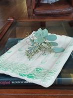 Franse Barbotine Aspergeschaal - Brocante schaal, Ophalen of Verzenden