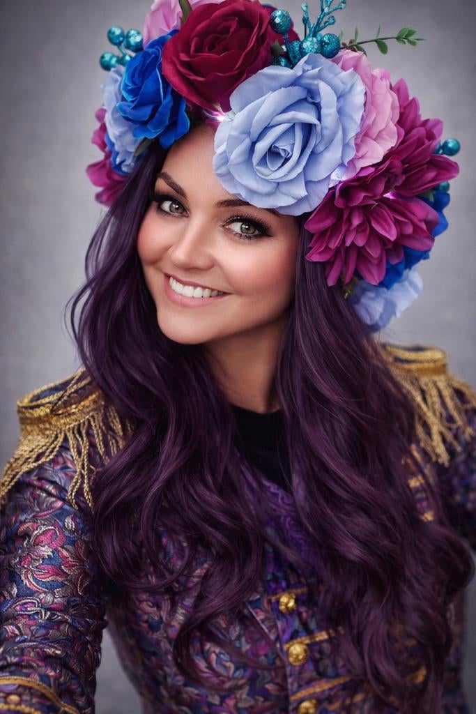 Bloemen haarband Carnaval, Huis en Inrichting, Woonaccessoires | Kunstplanten en Kunstbloemen, Nieuw, Ophalen of Verzenden