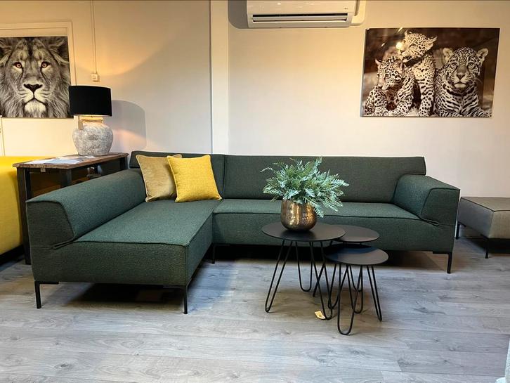 Design on stock Bloq ploegstof Monza, Huis en Inrichting, Banken | Bankstellen, Zo goed als nieuw, Vierpersoons of meer, Ophalen of Verzenden