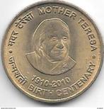 india 5 rupee 2010 B km 381, Postzegels en Munten, Munten | Azië, Verzenden, Midden-Oosten, Losse munt