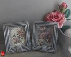 2 Vintage fotolijstjes met prachtige rand, Ophalen of Verzenden, Gebruikt, Minder dan 50 cm, Minder dan 50 cm