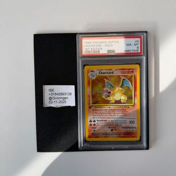 Charizard 1st first edition PSA 8 Dutch beschikbaar voor biedingen