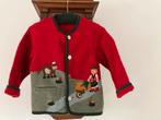 Sigi Scheiber rood wollen jasje met applicaties 116/122 izgs, Kinderen en Baby's, Gebruikt, Ophalen of Verzenden, Jas, Jongen of Meisje