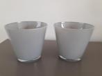 Twee bloempotten overbloempot pot van grijs glas
Samen €2, Tuin en Terras, Ophalen of Verzenden