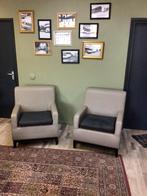 Leren Fauteuil, Ophalen of Verzenden, Zo goed als nieuw, Minder dan 75 cm, 50 tot 75 cm