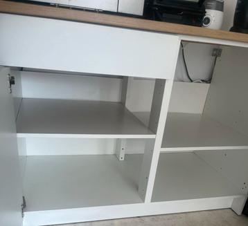 Witte IKEA KNOXHULT onderkast met lade en 1 deur – 120 cm - afbeelding 5