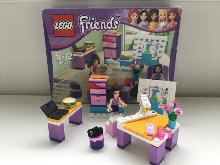 Lego Friends 3936 - Ontwerpstudio van Emma, Kinderen en Baby's, Speelgoed | Duplo en Lego, Gebruikt, Lego, Complete set, Ophalen