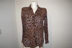 Fabienne Chapot nette blouse jaguar print mt S, Kleding | Dames, Bruin, Verzenden, Zo goed als nieuw, Fabienne Chapot