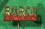 Speldje Burco rijwielen, Verzamelen, Speldjes, Pins en Buttons, Ophalen of Verzenden, Zo goed als nieuw, Overige onderwerpen