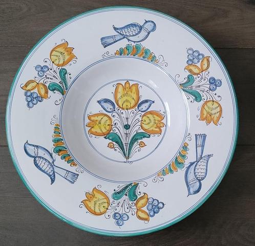 Groot keramisch wandbord, Antiek en Kunst, Antiek | Wandborden en Tegels, Ophalen of Verzenden