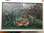 Henri Rousseau - De Hongerige Leeuw in LIJST, Antiek en Kunst, Ophalen of Verzenden