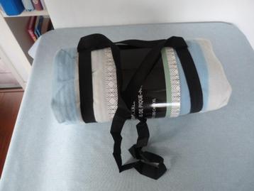 Picknickkleed – 170-200 cm – blauw met witte streep Nieuw beschikbaar voor biedingen
