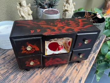 Japans chinese muziekdoos sieradenkist kist muziek vintage  beschikbaar voor biedingen