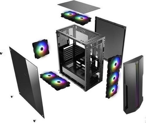 Xilence Xilent Blade X512.RGB ATX Midi Tower XG121 - Zwart, Computers en Software, Computerbehuizingen, Nieuw, Ophalen of Verzenden