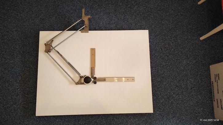tekentafel met tekenmachine en lineaal A1, Doe-het-zelf en Verbouw, Tekentafels, Gebruikt, Minder dan 130 cm, Ophalen