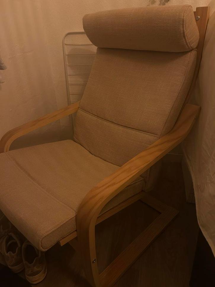 Ikea Stoel - Relaxfauteuil, Huis en Inrichting, Fauteuils, Zo goed als nieuw, Hout, 50 tot 75 cm, 75 tot 100 cm, Ophalen