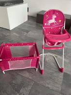 Speelgoed kinderstoel en baby bedje wiegje, Ophalen of Verzenden, Gebruikt