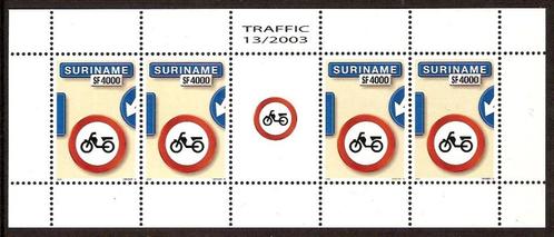 Suriname V1193 postfris Verkeersborden 2003, Postzegels en Munten, Postzegels | Suriname, Postfris, Ophalen of Verzenden