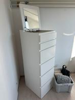 Ikea malm ladekast  met spiegel, Ophalen, Minder dan 50 cm, 5 laden of meer, 100 tot 150 cm