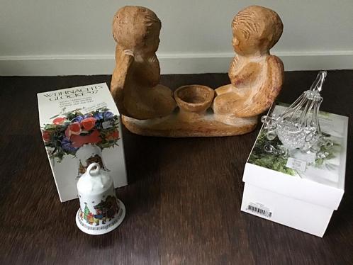 Hutchenreuter klok  - engelen met waxinehouder, Diversen, Kerst, Zo goed als nieuw, Ophalen of Verzenden