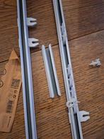 2x gordijnrails, Ophalen, Wit, 50 tot 100 cm, Minder dan 100 cm