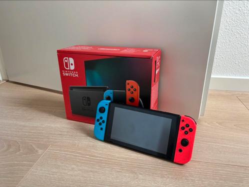 Nintendo switch v2 - 2023 nieuwe joycons & sd kaart 128gb, Spelcomputers en Games, Spelcomputers | Nintendo Switch, Zo goed als nieuw
