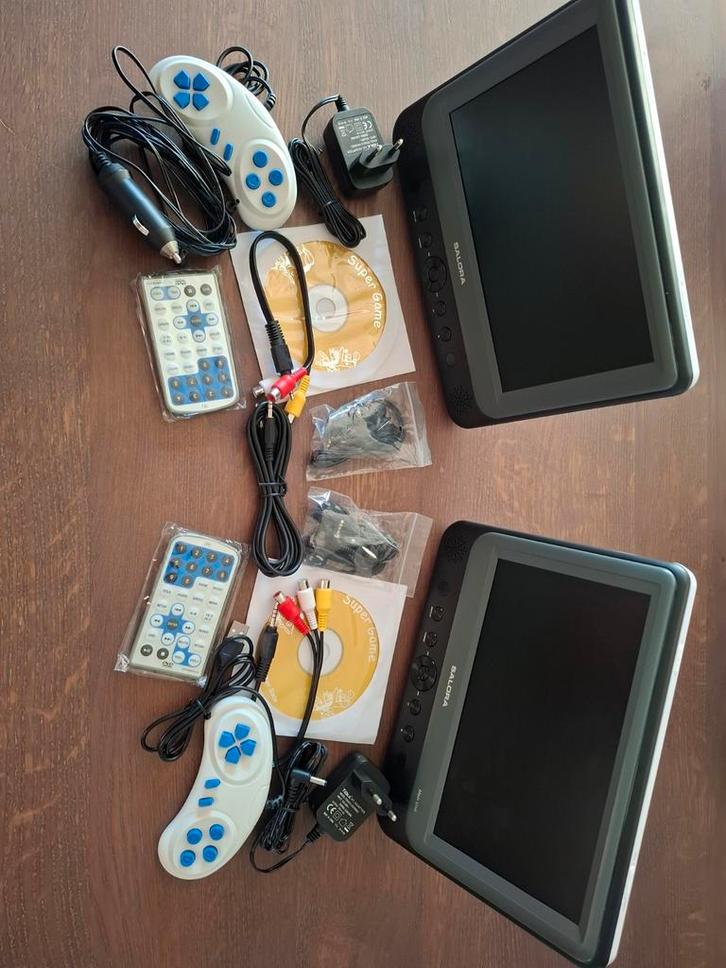 Salora Duo Draagbare DVD Speler + 250 Games, Audio, Tv en Foto, Dvd-spelers, Zo goed als nieuw, Dvd-speler, Overige merken, Draagbaar
