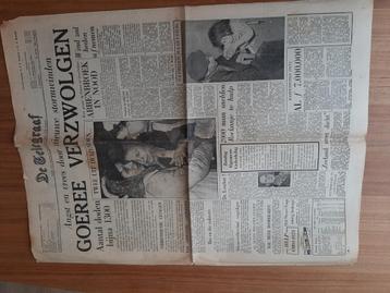 Oude Telegraaf Krant - Watersnoodramp 1953 beschikbaar voor biedingen