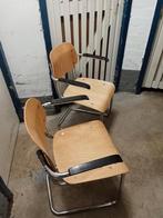 4 Lande Eethoekstoelen - Design Klassiekers, Huis en Inrichting, Ophalen, Gebruikt, Bruin, Design