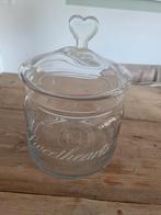 Riviera maison glazen pot met hartje erop zeer style vol, Ophalen, Zo goed als nieuw