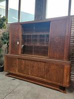 Prachtige Art Deco buffetkast / wandkast / vitrinekast, Ophalen