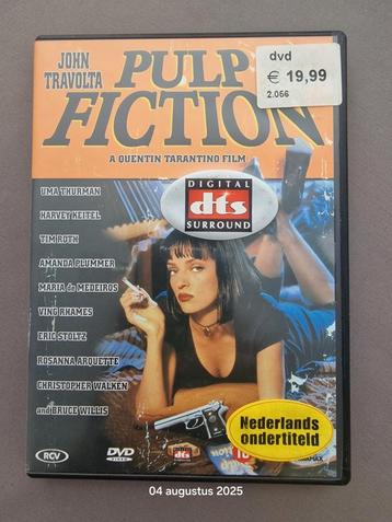 Pulp Fiction DVD - Tarantino Klassieker beschikbaar voor biedingen