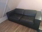 Leren bank, Huis en Inrichting, Banken | Bankstellen, Ophalen, Gebruikt, 150 tot 200 cm, Tweepersoons