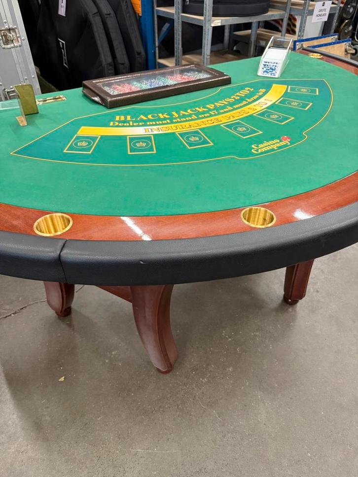 Blackjack tafel (professioneel), Hobby en Vrije tijd, Gezelschapsspellen | Overige, Zo goed als nieuw, Ophalen