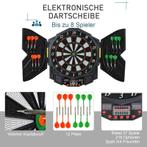 Elektronisch dartbord 4 LED 216 spellen 12 pijlen nieuw, Sport en Fitness, Darts, Nieuw, Elektronisch, Ophalen of Verzenden, Dartbord
