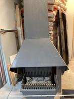 Terrashaard hout binnen + buiten, Ophalen, Zo goed als nieuw, Vrijstaande haard, Houthaard