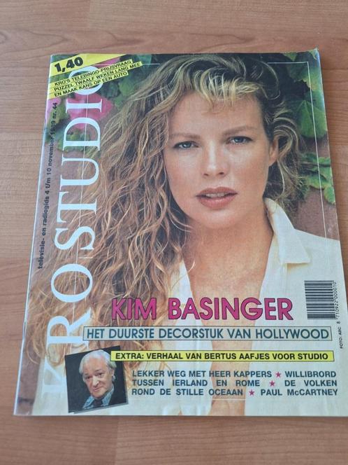 KRO Studio 1989 Kim Basinger Joe Jackson Bertus Aafjes, Boeken, Tijdschriften en Kranten, Gelezen, Muziek, Film of Tv, Verzenden