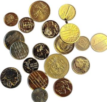 Wereldmunten partij 19 stuks verguld beschikbaar voor biedingen