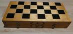 Luxe aparte Houten Schaakspel in mooie Koffer / kist., Een of twee spelers, Ophalen of Verzenden, Zo goed als nieuw